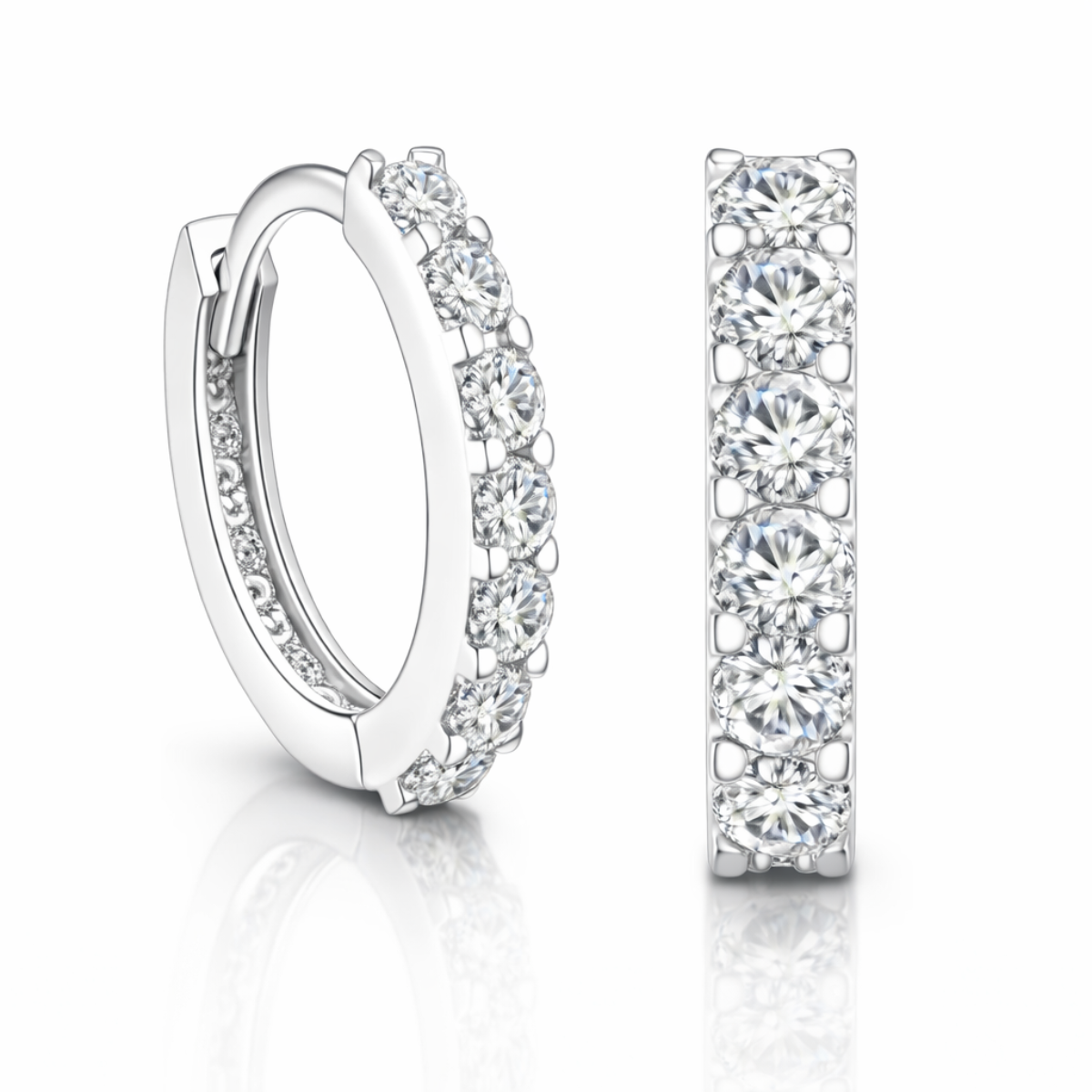 Micro Pavé Huggie Hoops