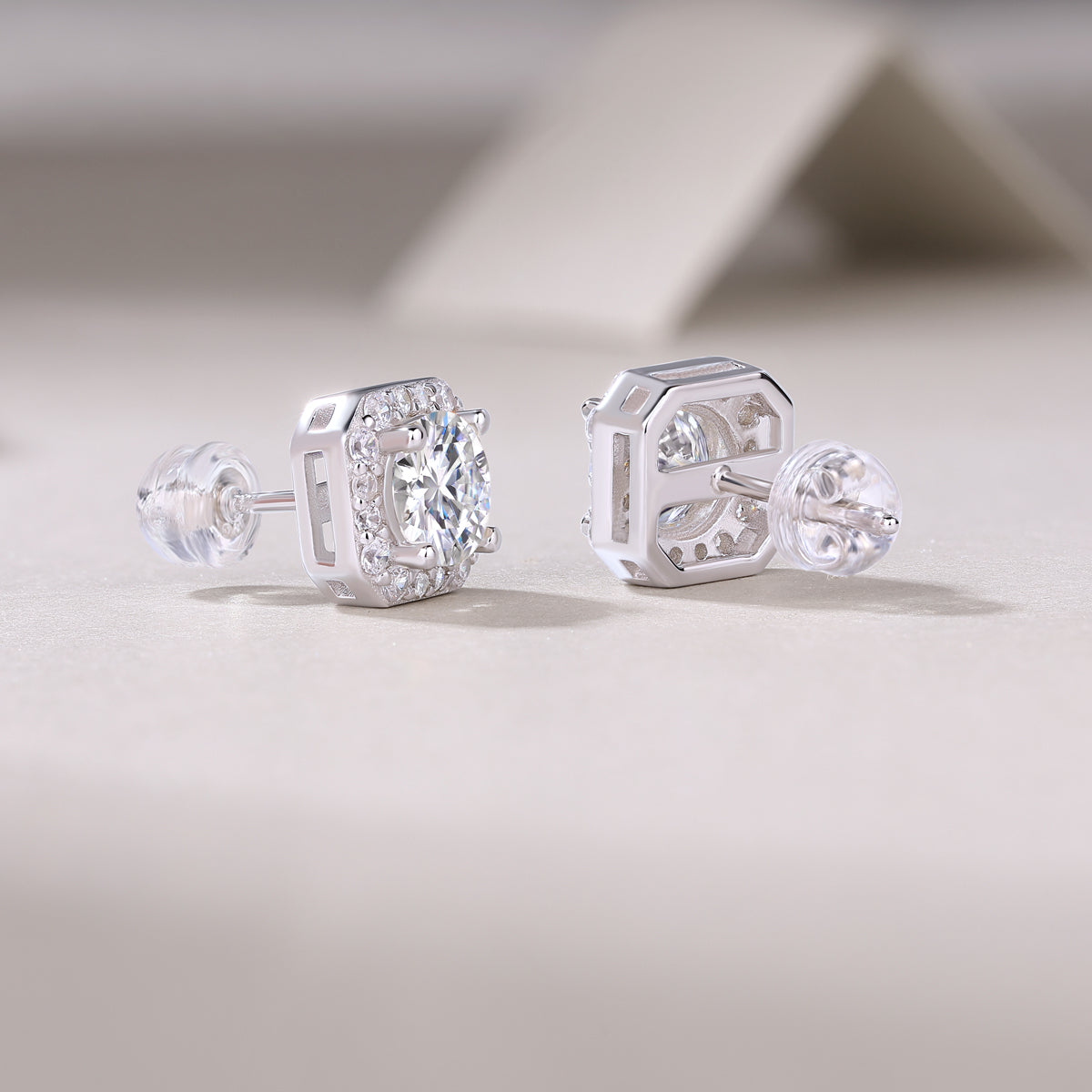 Luxe Spark Moissanite Studs