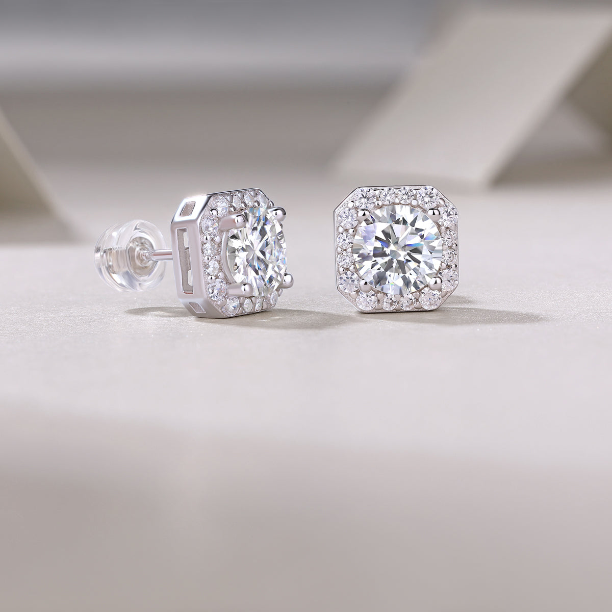 Luxe Spark Moissanite Studs