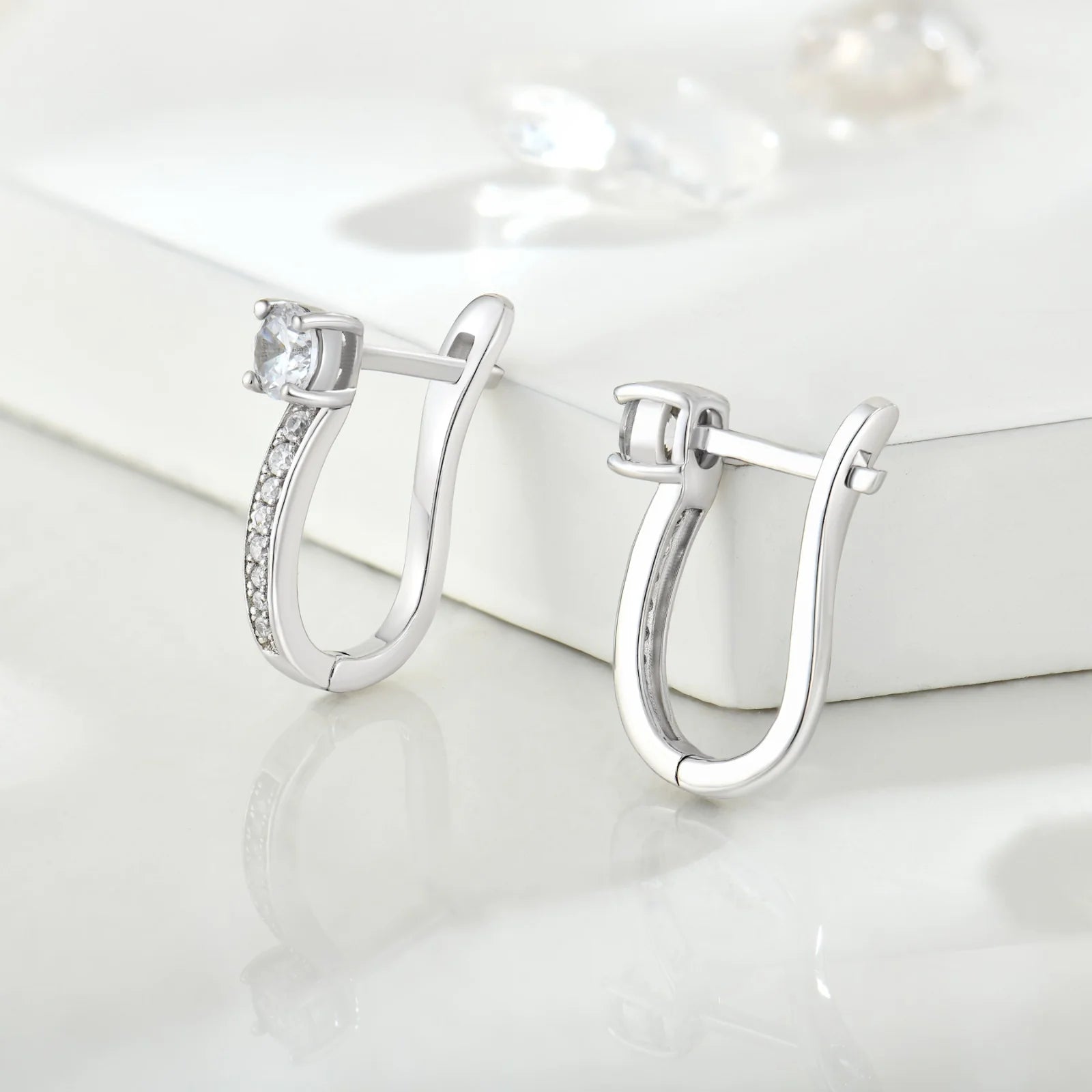 Moissanite Hoop Earrings in Silver – Elegant Jewelry for Every Occasion
