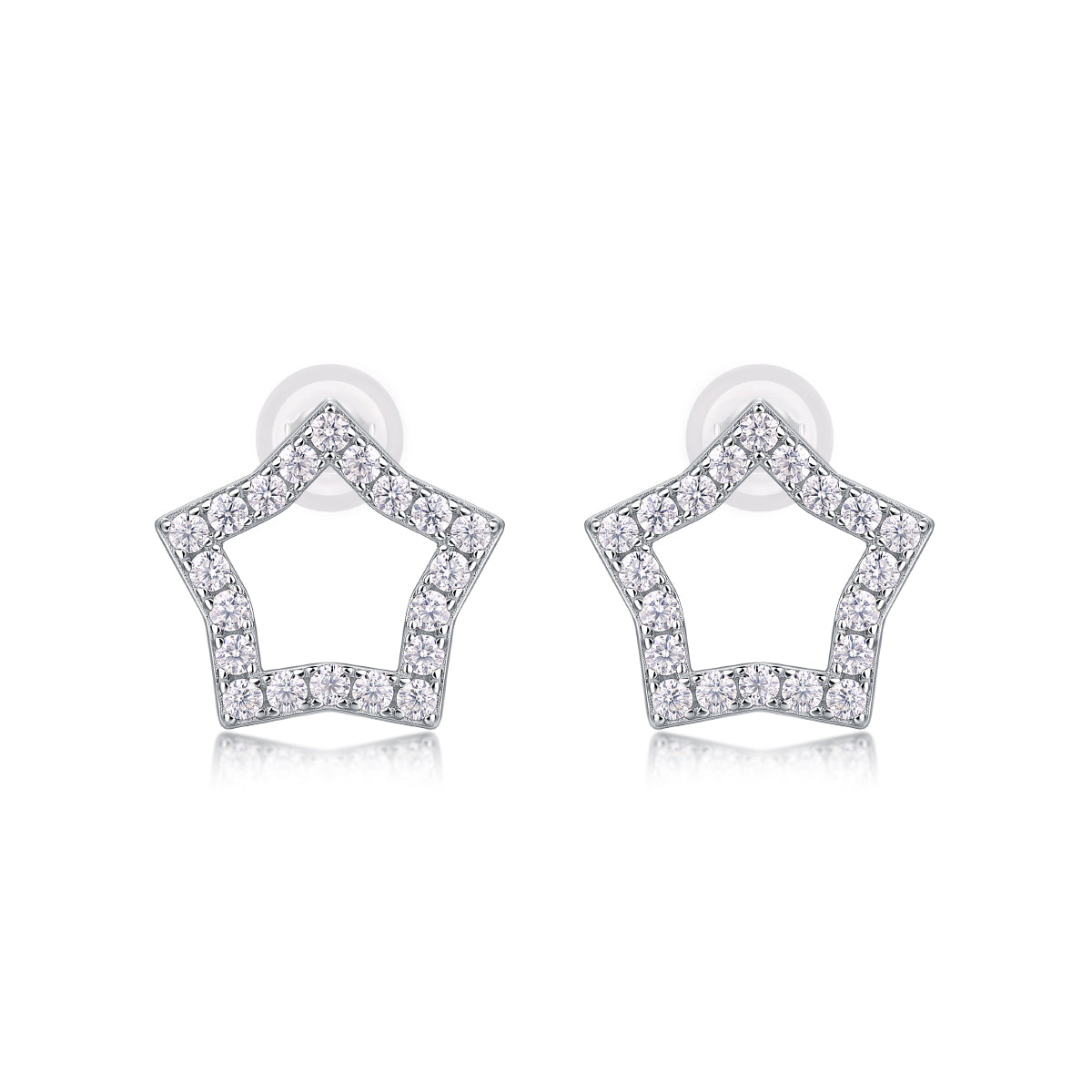 Starlight Pavé Moissanite Studs