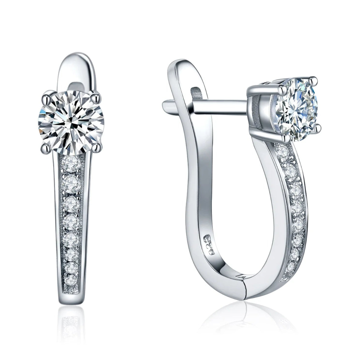Moissanite Hoop Earrings in Silver – Elegant Jewelry for Every Occasion