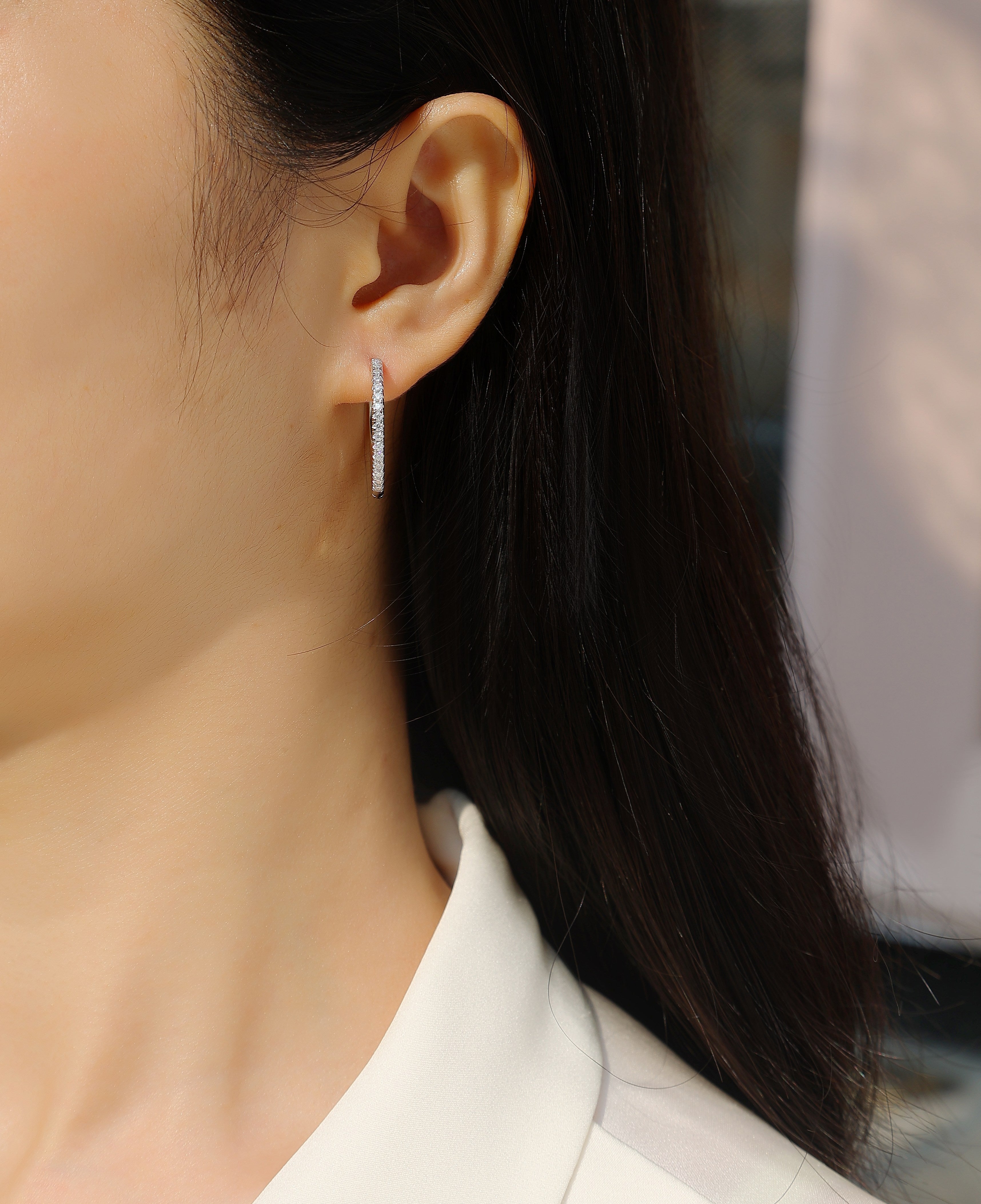 Eternal Moissanite Hoops