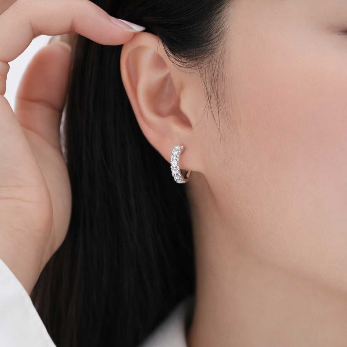 Micro Pavé Huggie Hoops