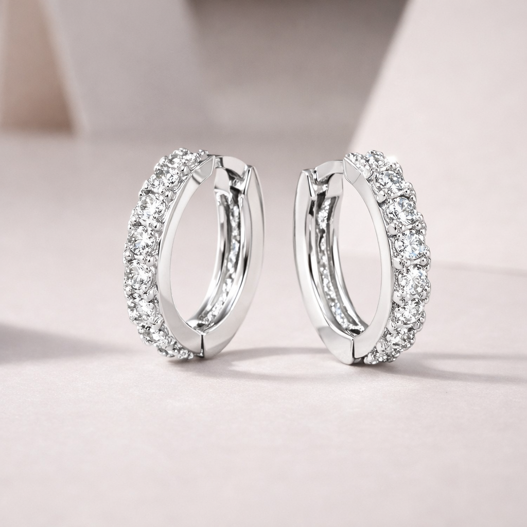 Micro Pavé Huggie Hoops