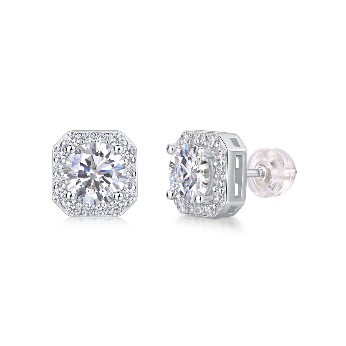 Luxe Spark Moissanite Studs