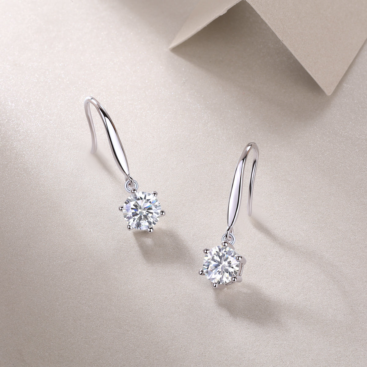 Radiant Spark Moissanite Drop