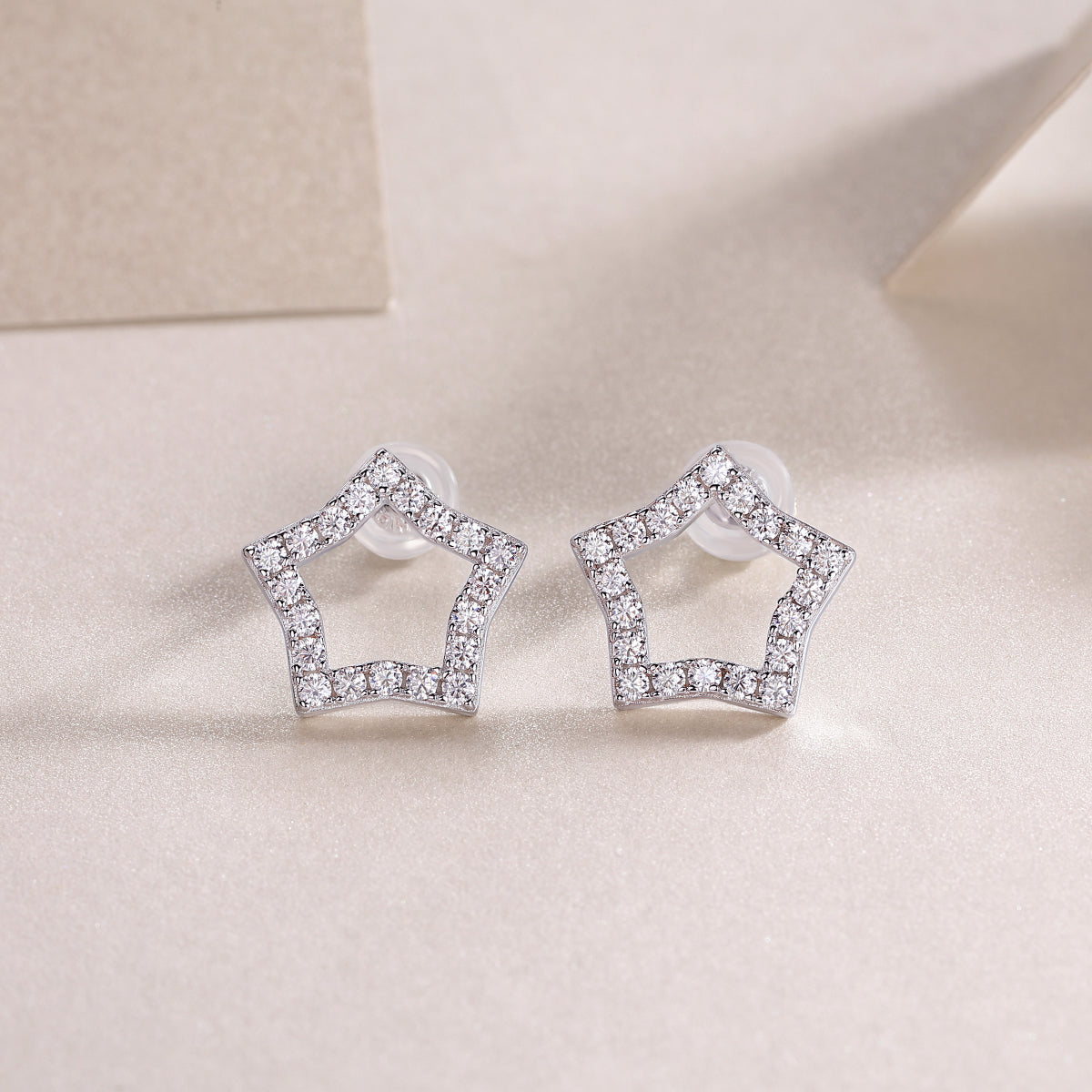 Starlight Pavé Moissanite Studs