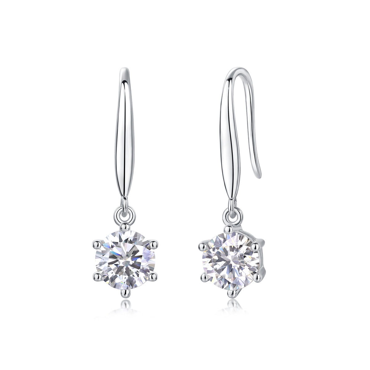 Radiant Spark Moissanite Drop