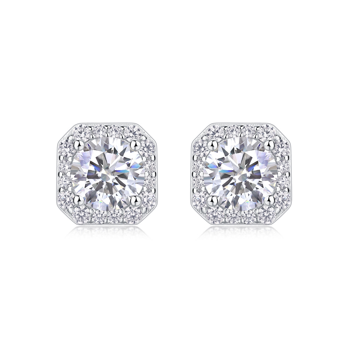 Luxe Spark Moissanite Studs